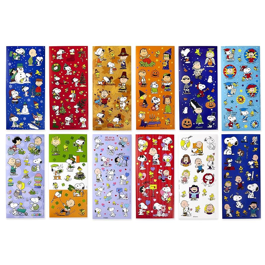 海外 ロールシール ピーナッツ アメキャラ 新品 グリッター お裾分け 可愛い 盆限定残り② set アメキャラ ロールシール おすそ分け300枚～＋